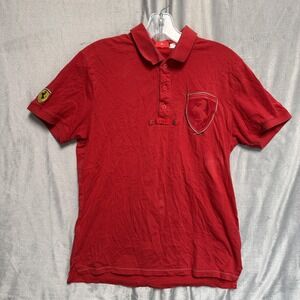 Scuderia Ferrari Shirt Polo Mens Small Red Formula 1 Racing Motorsport Puma 1947